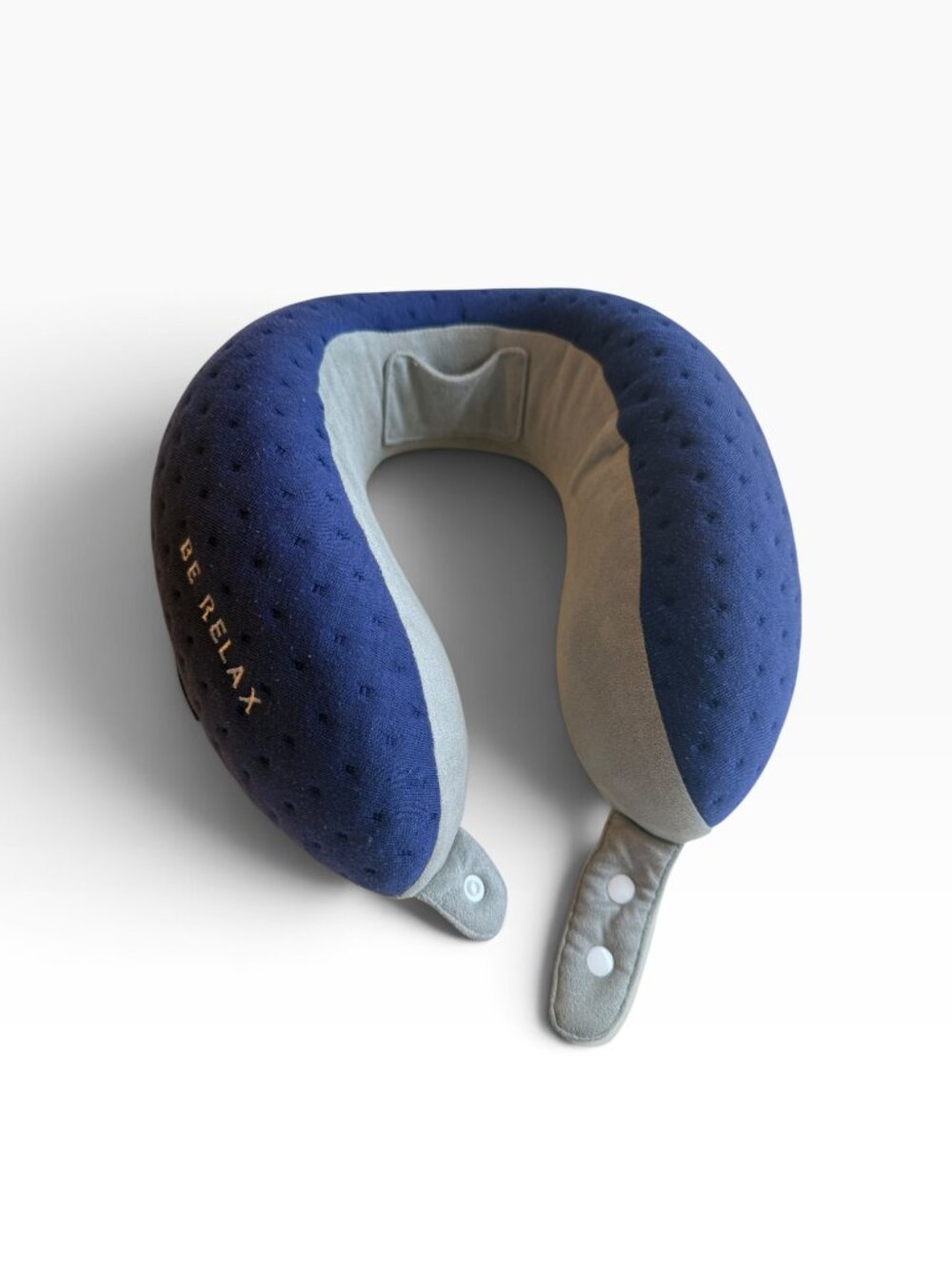 Be Relax Original Wellness Memory Foam Travel Neck Pillow Gray
